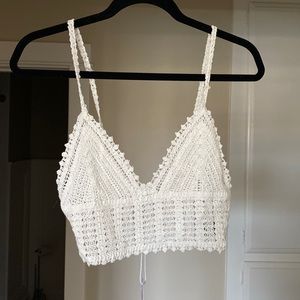 Womens crochet crop top